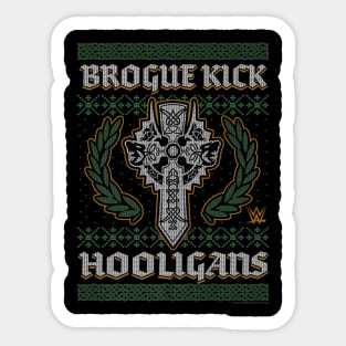 Sheamus Brogue Kick Hooligans Christmas Ugly Sticker